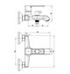 RUSH Смеситель для ванны с коротким изливом Маврикий (Mauritius) хром (MV2057-44) MV2057-44