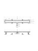 BELBAGNO Душевой лоток MARINO 70 см, BB-LD-MARINO-70-CR BB-LD-MARINO-70-CR
