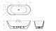 BELBAGNO Акриловая ванна UNO BB701-1750-750-K BB701-1750-750-K