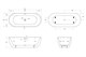 BELBAGNO Акриловая ванна BB417-1900-800 BB417-1900-800