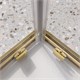 BELBAGNO Luce Душевой уголок квадратный размер 100x100 см профиль - золото / стекло - прозрачное, двери раздвижные LUCE-A-2-100-C-ORO