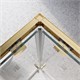 BELBAGNO Luce Душевой уголок квадратный размер 100x100 см профиль - золото / стекло - прозрачное, двери раздвижные LUCE-A-2-100-C-ORO