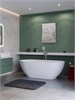 BELBAGNO Ванна из искусственного камня Solid Surface 1700x800x575, BB-ETNA-170-80-58-SSB BB-ETNA-170-80-58-SSB
