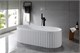 BELBAGNO Ванна из искусственного камня высокой прочности (solid surface) 1700x750x550, BB-BOHEME-170-75-55-SSB BB-BOHEME-170-75-55-SSB