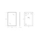 BELBAGNO Зеркало в алюминиевой раме SPC-AL-500-800 Nero, 500x20x800 SPC-AL-500-800 Nero
