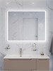 BELBAGNO Зеркало с встроенным светильником, сенсорным выключателем и линзой SPC-MAR-1000-800-LED-TCH-LNZ, 12V, 220-240V, 1000x30x800 SPC-MAR-1000-800-LED-TCH-LNZ