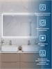 BELBAGNO Зеркало с встроенным светильником, сенсорным выключателем и линзой SPC-MAR-1200-800-LED-TCH-LNZ, 12V, 220-240V, 1200x30x800 SPC-MAR-1200-800-LED-TCH-LNZ