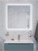 BELBAGNO Зеркало с встроенным светильником, сенсорным выключателем и линзой SPC-MAR-800-800-LED-TCH-LNZ, 12V, 220-240V, 800x30x800 SPC-MAR-800-800-LED-TCH-LNZ