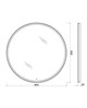 BELBAGNO Зеркало с встроенным светильником и сенсорным выключателем SPC-RNG-800-LED-3000K-TCH, 12V, 220-240V, 800x30 SPC-RNG-800-LED-3000K-TCH