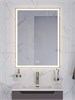 BELBAGNO Зеркало с встроенным светильником, сенсорным выключателем и подогревом SPC-GRT-600-800-LED-3000K-TCH-WARM, 12V, 220-240V, 600x30x800 SPC-GRT-600-800-LED-3000K-TCH-WARM