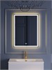 BELBAGNO Зеркало с встроенным светильником, сенсорным выключателем и подогревом SPC-GRT-600-800-LED-3000K-TCH-WARM, 12V, 220-240V, 600x30x800 SPC-GRT-600-800-LED-3000K-TCH-WARM