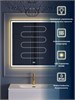 BELBAGNO Зеркало с встроенным светильником, сенсорным выключателем и подогревом SPC-GRT-800-800-LED-3000K-TCH-WARM, 12V, 220-240V, 800x30x800 SPC-GRT-800-800-LED-3000K-TCH-WARM