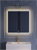 BELBAGNO Зеркало с встроенным светильником, сенсорным выключателем и подогревом SPC-GRT-800-800-LED-3000K-TCH-WARM, 12V, 220-240V, 800x30x800 SPC-GRT-800-800-LED-3000K-TCH-WARM