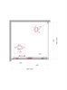 BELBAGNO Uno-195 Душевой уголок квадратный размер 100x100 см, двери раздвижные, профиль - хром / стекло - прозрачное UNO-195-A-1-100-C-Cr