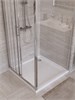 BELBAGNO Uno-195 Душевой уголок квадратный размер 90x90 см, двери раздвижные, профиль - хром / стекло - прозрачное UNO-195-AF-31-90-C-Cr