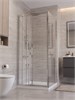 BELBAGNO Uno-195 Душевой уголок квадратный размер 90x90 см, двери раздвижные, профиль - хром / стекло - прозрачное UNO-195-AF-31-90-C-Cr
