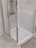 BELBAGNO Uno-195 Душевой уголок квадратный размер 90x90 см, двери раздвижные, профиль - хром / стекло - матовое UNO-195-AF-31-90-P-Cr