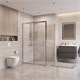BELBAGNO Uno-195 Душевой уголок прямоугольный размер 120x100 см, двери раздвижные, профиль - хром / стекло - прозрачное UNO-195-AH-1-120/100-C-Cr