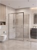 BELBAGNO Uno-195 Душевой уголок прямоугольный размер 120x100 см, двери раздвижные, профиль - хром / стекло - прозрачное UNO-195-AH-1-120/100-C-Cr