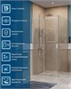 BELBAGNO Soft Close-2 Душевой уголок квадратный размер 100x100 см профиль - хром / стекло - прозрачное, двери раздвижные SOFT_CLOSE-2-A-1-100-C-Cr