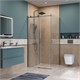 BELBAGNO Soft Close-2 Душевой уголок квадратный размер 100x100 см профиль - оружейная сталь / стекло - прозрачное, двери раздвижные SOFT_CLOSE-2-A-1-100-C-GM