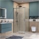 BELBAGNO Soft Close-2 Душевой уголок квадратный размер 100x100 см профиль - оружейная сталь / стекло - прозрачное, двери раздвижные SOFT_CLOSE-2-A-1-100-C-GM