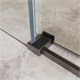 BELBAGNO Soft Close-2 Душевой уголок квадратный размер 100x100 см профиль - оружейная сталь / стекло - прозрачное, двери раздвижные SOFT_CLOSE-2-A-1-100-C-GM