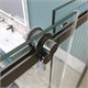 BELBAGNO Soft Close-2 Душевой уголок квадратный размер 100x100 см профиль - оружейная сталь / стекло - прозрачное, двери раздвижные SOFT_CLOSE-2-A-1-100-C-GM
