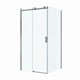 BELBAGNO Soft Close-2 Душевой уголок квадратный размер 100x100 см профиль - оружейная сталь / стекло - прозрачное, двери раздвижные SOFT_CLOSE-2-A-1-100-C-GM