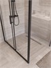 BELBAGNO Uno-195 Душевой уголок прямоугольный размер 130x90 см, двери раздвижные, профиль - черный матовый / стекло - прозрачное UNO-195-AH-1-130/90-C-NERO