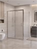 BELBAGNO Uno-195 Душевой уголок прямоугольный размер 130x90 см, двери раздвижные, профиль - хром / стекло - матовое UNO-195-AH-1-130/90-P-Cr