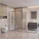 BELBAGNO Uno-195 Душевой уголок прямоугольный размер 150x90 см, двери раздвижные, профиль - хром / стекло - прозрачное UNO-195-AH-1-150/90-C-Cr