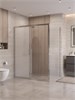 BELBAGNO Uno-195 Душевой уголок прямоугольный размер 150x90 см, двери раздвижные, профиль - хром / стекло - матовое UNO-195-AH-1-150/90-P-Cr