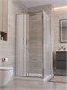 BELBAGNO Uno-195 Душевой уголок прямоугольный размер 100x90 см, двери раздвижные, профиль - хром / стекло - матовое UNO-195-AHF-31-100/90-P-Cr