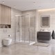 BELBAGNO Uno-195 Душевой уголок прямоугольный размер 120x90 см, двери раздвижные, профиль - сатин / стекло - прозрачное UNO-195-AHF-31-120/90-C-IN