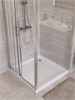 BELBAGNO Uno-195 Душевой уголок прямоугольный размер 120x90 см, двери раздвижные, профиль - сатин / стекло - прозрачное UNO-195-AHF-31-120/90-C-IN