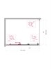 BELBAGNO Uno-195 Душевой уголок прямоугольный размер 120x90 см, двери раздвижные, профиль - черный матовый / стекло - матовое UNO-195-AHF-31-120/90-P-NERO