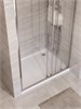 BELBAGNO Uno-195 Душевая дверь в нишу ширина 100 см, двери раздвижные, профиль - хром / стекло - прозрачное UNO-195-BF-3-100-C-Cr