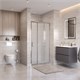 BELBAGNO Uno-195 Душевая дверь в нишу ширина 100 см, двери раздвижные, профиль - хром / стекло - матовое UNO-195-BF-3-100-P-Cr