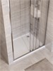 BELBAGNO Uno-195 Душевая дверь в нишу ширина 120 см, двери раздвижные, профиль - хром / стекло - прозрачное UNO-195-BF-3-120-C-Cr