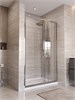BELBAGNO Uno-195 Душевая дверь в нишу ширина 120 см, двери раздвижные, профиль - хром / стекло - прозрачное UNO-195-BF-3-120-C-Cr