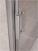 BELBAGNO Uno-195 Душевая дверь в нишу ширина 120 см, двери раздвижные, профиль - сатин / стекло - прозрачное UNO-195-BF-3-120-C-IN