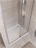 BELBAGNO Uno-195 Душевая дверь в нишу ширина 120 см, двери раздвижные, профиль - сатин / стекло - прозрачное UNO-195-BF-3-120-C-IN