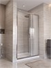 BELBAGNO Uno-195 Душевая дверь в нишу ширина 120 см, двери раздвижные, профиль - хром / стекло - матовое UNO-195-BF-3-120-P-Cr