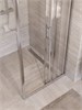 BELBAGNO Uno-195 Душевой уголок прямоугольный размер 80x90 см, двери раздвижные, профиль - хром / стекло - прозрачное UNO-195-AHF-31-80/90-C-Cr