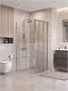 BELBAGNO Uno-195 Душевой уголок прямоугольный размер 90x100 см, двери раздвижные, профиль - хром / стекло - прозрачное UNO-195-AHF-31-90/100-C-Cr