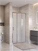 BELBAGNO Uno-195 Душевая дверь в нишу ширина 90 см, двери раздвижные, профиль - хром / стекло - матовое UNO-195-BF-3-90-P-Cr