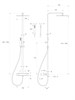 BELBAGNO KRAFT-DOCM-T-IN Душевая стойка с термостатическим смесителем, картридж VERNET, сатин KRAFT-DOCM-T-IN KRAFT-DOCM-T-IN