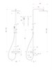 BELBAGNO KRAFT-VSCM-T-IN Душевая стойка с термостатическим смесителем и изливом, картридж VERNET, сатин KRAFT-VSCM-T-IN KRAFT-VSCM-T-IN