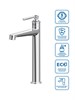 BELBAGNO BOHEME Смеситель для накладной раковины без донного клапана, хром BOHEME-LMC-CRM-W0 BOHEME-LMC-CRM-W0